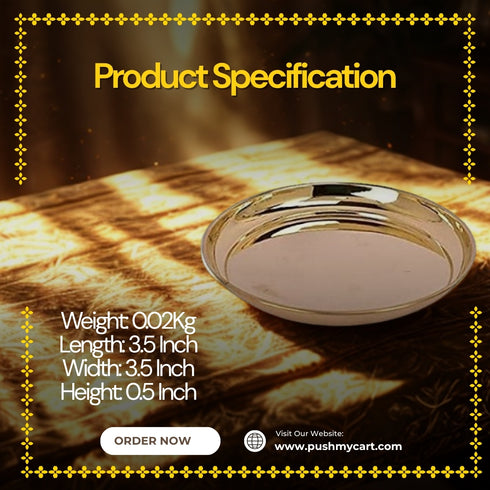 Brass Puja Plate 0.02Kg